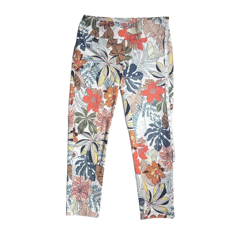 Lisette L pull on cotton floral pants. Size 2 - Picture 4 of 6